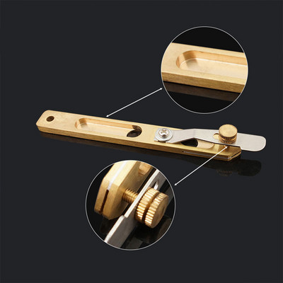 Ādas amatniecības instrumenti DIY griezuma nazis vara apgriešanas nazis ar asmeni ādas griešanas rīks savārstījums auduma sadalītājs