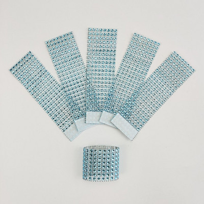 10Gb Plastmasas salvešu turētājs Rhinestone zelta sudraba krāsas salvešu gredzens kāzu bērnu dušai Ziemassvētku ballītes dekorēšanas piederumi