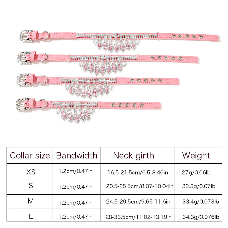 Modes mājdzīvnieku kaklasiksna Grezna dimanta kaklarota mājdzīvnieku aksesuāri maziem kucēniem, dārgakmeņiem izgatavotu mājdzīvnieku produktu piegādātājs