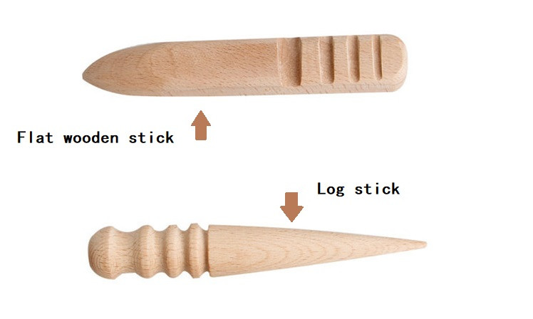 Ādas amatniecības darba rīks Amatniecības komplektsWood Ādas masīvkoka apaļa pulējama mala pulētas malas amatniecības instrumentiem