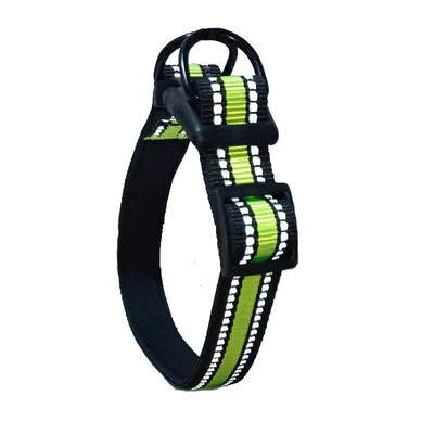 Mājdzīvnieka kakla siksna atstarojoša, liela vidēja maza suņa kaklasiksna, regulējama suņu kakla siksna ar dubultu D gredzenu un neoprēna oderi, mājdzīvnieku piederumi
