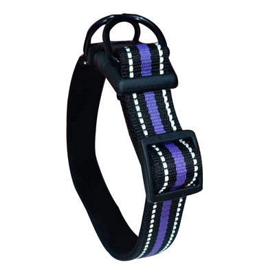 Mājdzīvnieka kakla siksna atstarojoša, liela vidēja maza suņa kaklasiksna, regulējama suņu kakla siksna ar dubultu D gredzenu un neoprēna oderi, mājdzīvnieku piederumi