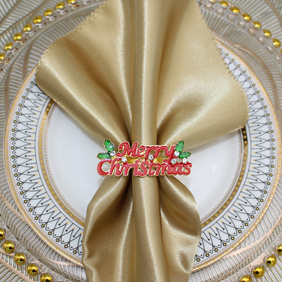 Jõulusalvrätisõrmuste komplekt 6-st salvrätirõngaste hoidikust jõuluõhtusöögiks Pulmadeks Jõulude tänupühadeks Kodu Köögilaud dets.