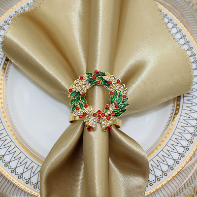 Jõulusalvrätisõrmuste komplekt 6-st salvrätirõngaste hoidikust jõuluõhtusöögiks Pulmadeks Jõulude tänupühadeks Kodu Köögilaud dets.