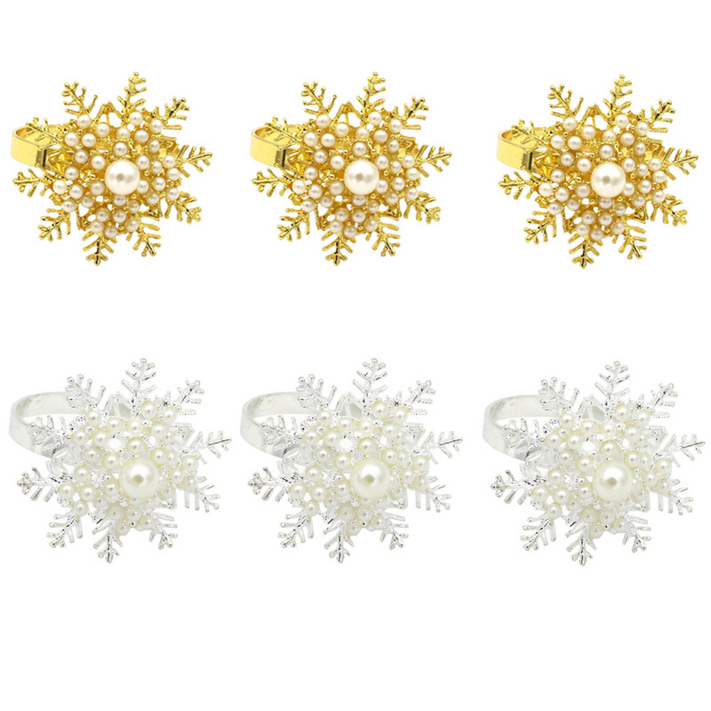 Jõulusalvrätisõrmuste komplekt 6-st salvrätirõngaste hoidikust jõuluõhtusöögiks Pulmadeks Jõulude tänupühadeks Kodu Köögilaud dets.