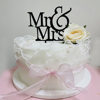 Ακρυλικό κάλυμμα γαμήλιας τούρτας Ροζ χρυσό δαχτυλίδι \
