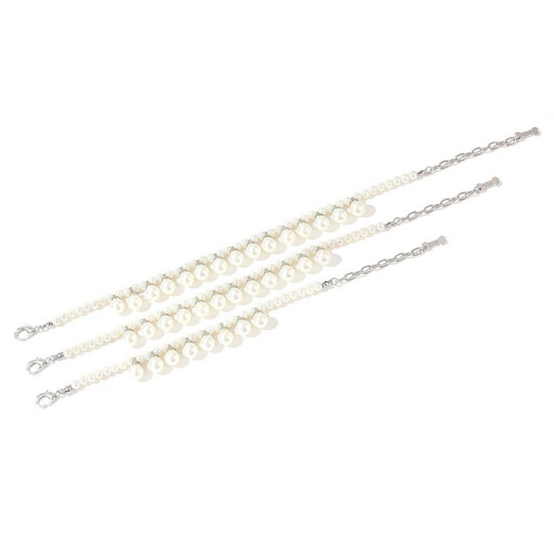 Mākslīgā pērļu suņu kakla siksna ar kaulu simulācijas kalnu kalnu kucēnu kaķu suņu ķēdes kaklarotu mājdzīvnieku kaklasiksnu