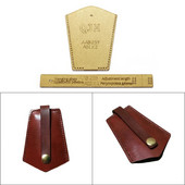 Bőr kulcstartó akril sablon minta lyukakkal Kézzel készített táska nátronpapír forma DIY kézműves tervező stencil