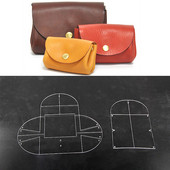 Δερμάτινες τσάντες DIY Διάφανο ακρυλικό σχέδιο Ράψιμο Κοπής Ακρυλικό Πρότυπο Καλούπι DIY Χειροποίητο Στένσιλ τσάντας