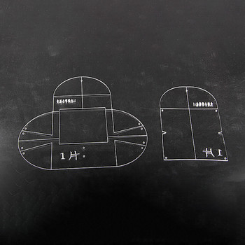 Направи си сам кожени чанти Прозрачен акрилен модел Шиене Рязане Акрилен шаблон Форма Направи си сам Ръчно изработен шаблон за чанта
