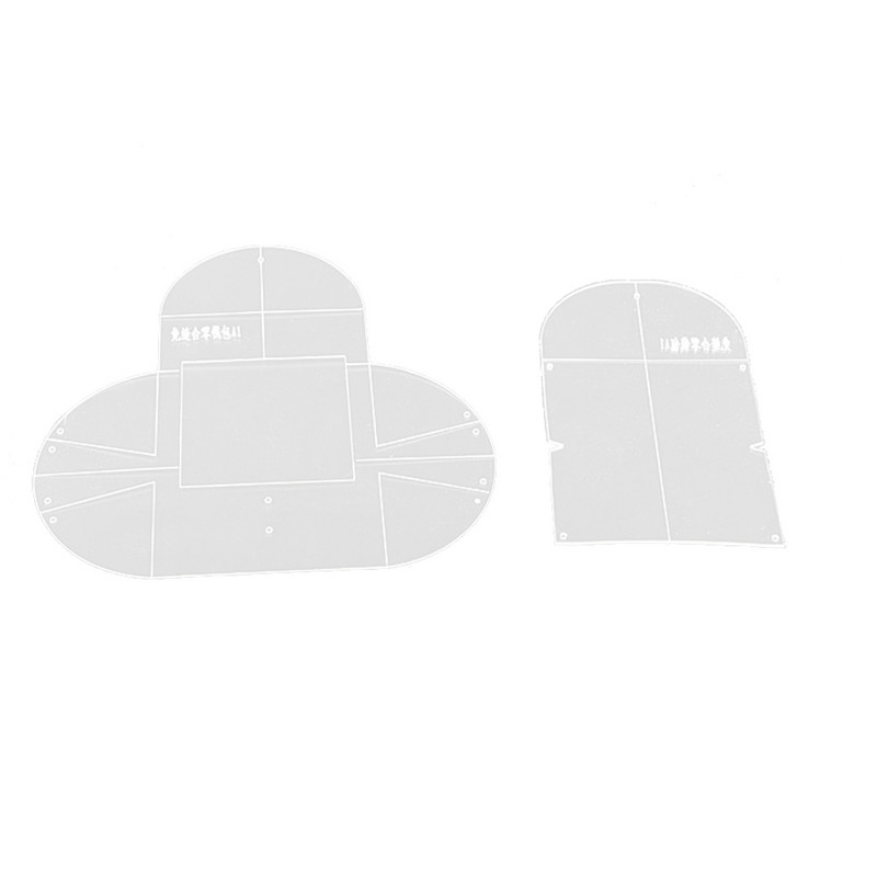 Δερμάτινες τσάντες DIY Διάφανο ακρυλικό σχέδιο Ράψιμο Κοπής Ακρυλικό Πρότυπο Καλούπι DIY Χειροποίητο Στένσιλ τσάντας