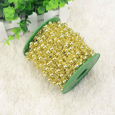 5M/lot zlatno/bijelo/srebrno uže za pecanje Umjetni biseri Perle Lanac Girlanda Cvijeće za vjenčanje Svadbeni buket Cvjetni ukras