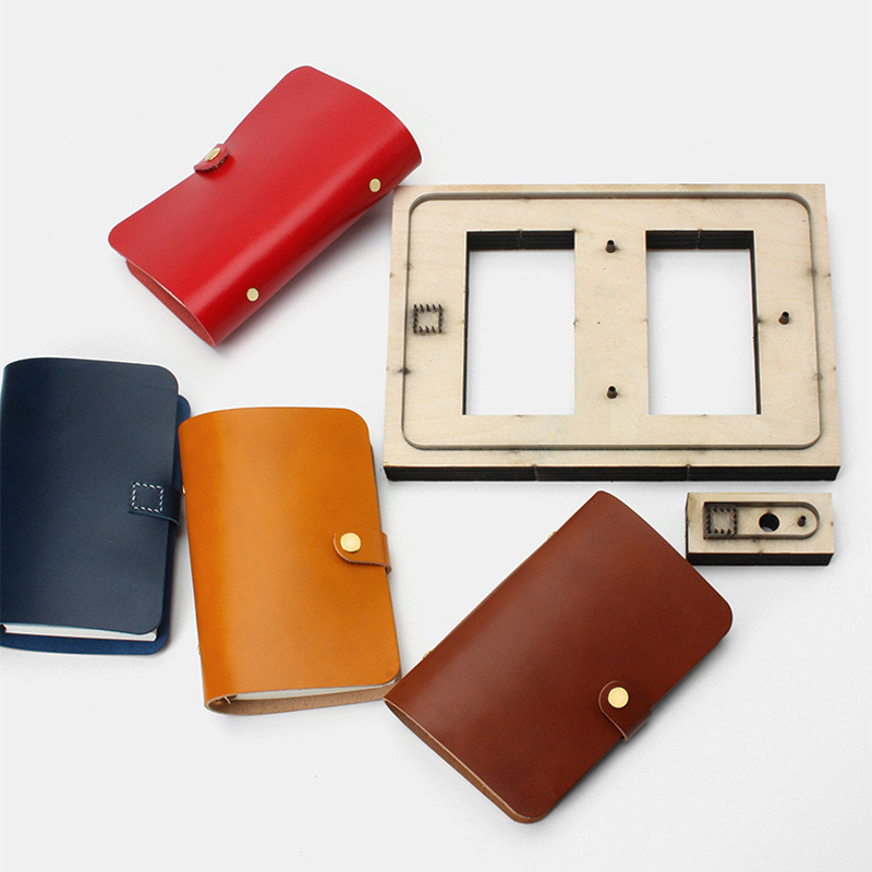 Japānas tērauda asmeņu veidne DIY Leather Craft A6 piezīmjdatora griešanas naža veidne Koka die Leathercraft instrumentu komplekts