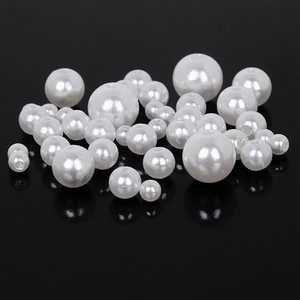 Jaunums 4/6/8/10 mm nejaušs MIX izmērs gludas apaļas krelles šūšana apģērbu aksesuāri izrotājumi deju kleita dekorēšana