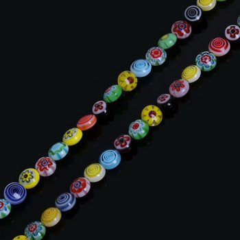 Hot Sale Celadon Millefiori Lampwork Glass Beads Dia 6MM 8MM 10MM Aperture 1MM For Bocklace Bracelet Κατασκευή κοσμημάτων DIY