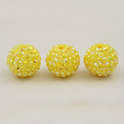 Vairumtirdzniecība 12 mm apaļas sveķu kuplas Bling sveķu lodīšu krelles DIY modes kaklarota rokassprādze Rotaslietas