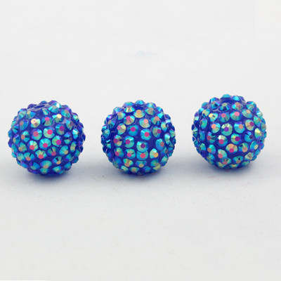 Vairumtirdzniecība 12 mm apaļas sveķu kuplas Bling sveķu lodīšu krelles DIY modes kaklarota rokassprādze Rotaslietas