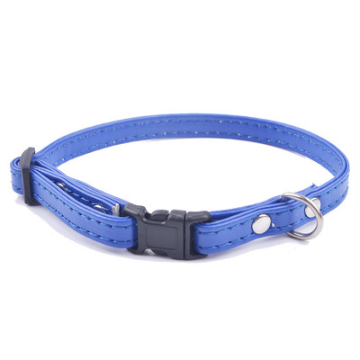 Ātri nolaižama mājdzīvnieka suņa kaķa kaklasiksna, divu līmeņu Pu ādas serviss kucēnu mājdzīvnieku kaklarota, regulējams izmērs XS SML 12 krāsas.