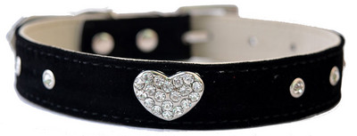 Modes Rhinestone apkakles zamšādas ādas suņu apkakles dizaina kroņa aksesuāru kaklasiksnas maziem suņiem Mājdzīvnieku suņu piederumi