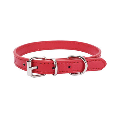 Suņa ādas kaklasiksna Komforta kaklasiksna Suņa kaķa ādas apkakle Regulējama, izturīga kucēnu kaklarotas Mazi vidēji suņu mājdzīvnieku aksesuāri