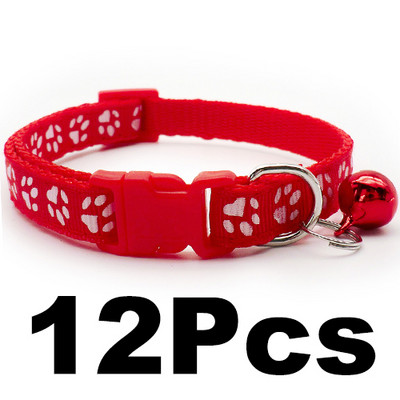 12 gab. vairumtirdzniecība ar zvana kakla siksnām Smalkas drošības gadījuma neilona suņa kakla siksna Modes regulējama mājdzīvnieka kaķa kucēna kaklasiksna