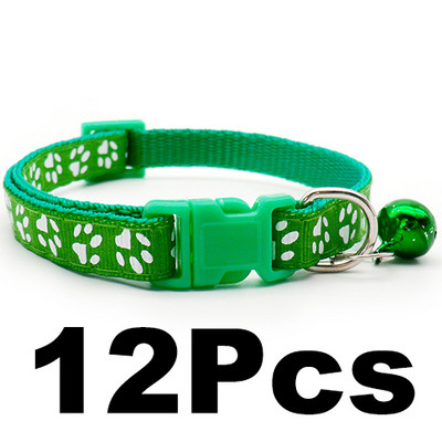 12 gab. vairumtirdzniecība ar zvana kakla siksnām Smalkas drošības gadījuma neilona suņa kakla siksna Modes regulējama mājdzīvnieka kaķa kucēna kaklasiksna