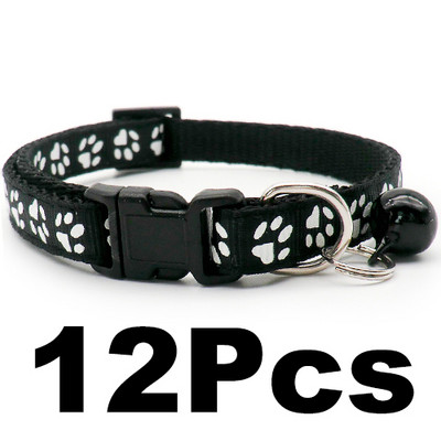 12 gab. vairumtirdzniecība ar zvana kakla siksnām Smalkas drošības gadījuma neilona suņa kakla siksna Modes regulējama mājdzīvnieka kaķa kucēna kaklasiksna
