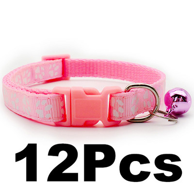 12 gab. vairumtirdzniecība ar zvana kakla siksnām Smalkas drošības gadījuma neilona suņa kakla siksna Modes regulējama mājdzīvnieka kaķa kucēna kaklasiksna