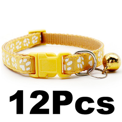 12 gab. vairumtirdzniecība ar zvana kakla siksnām Smalkas drošības gadījuma neilona suņa kakla siksna Modes regulējama mājdzīvnieka kaķa kucēna kaklasiksna