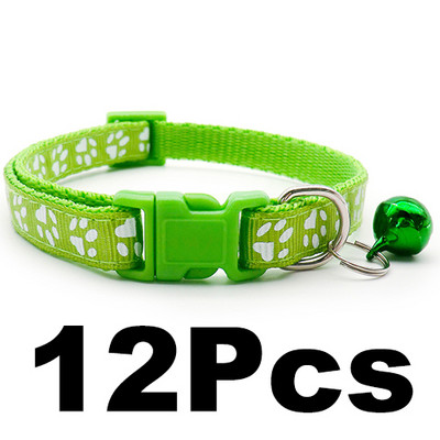 12 gab. vairumtirdzniecība ar zvana kakla siksnām Smalkas drošības gadījuma neilona suņa kakla siksna Modes regulējama mājdzīvnieka kaķa kucēna kaklasiksna
