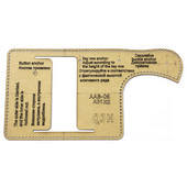 1 Odinio rankdarbių mados asmenybės raktų dėklo rinkinys, siuvamas kieto akrilo ir kraftpopieriaus trafareto šablonas 15,5 cm * 7 cm