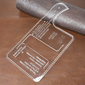 1 Σετ Δερμάτινο Craft Fashion Personality Μπρελόκ Μοτίβο ραπτικής Πρότυπο σκληρό ακρυλικό και χαρτί Kraft 15,5cm*7cm