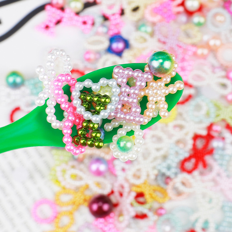 20 g izlases veidā sajaukta pusapaļa pērle, doba, plakana pērļu skatuves grima nagu mākslas dekorēšana, DIY Crafts T0824