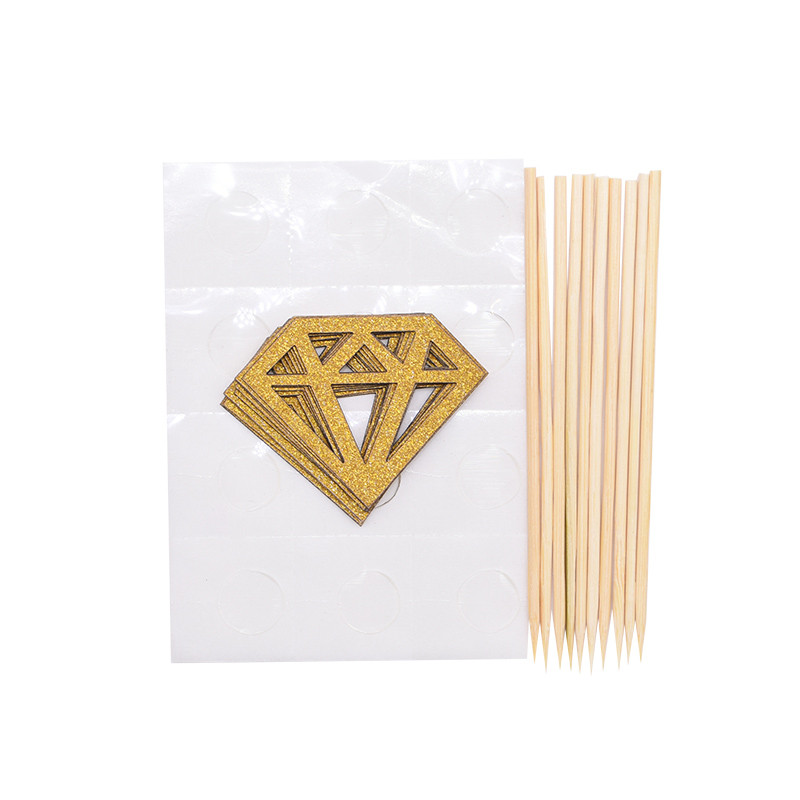 10/20/30gab. Sudraba zelta mirdzoši dimanta formas kēksu pildījumi kāzu dzimšanas dienas ballītēm desertu cepšanas karogi dekoru piederumi 8z