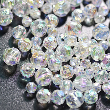 6mm 8mm 10mm Austria Crystal Beads Pearl Spacer Glass Bead DIY Σκουλαρίκια Βραχιόλι Choker Κολιέ Κοσμήματα Κατασκευής 30g