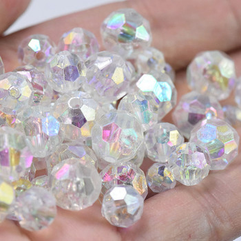 6mm 8mm 10mm Austria Crystal Beads Pearl Spacer Glass Bead DIY Σκουλαρίκια Βραχιόλι Choker Κολιέ Κοσμήματα Κατασκευής 30g