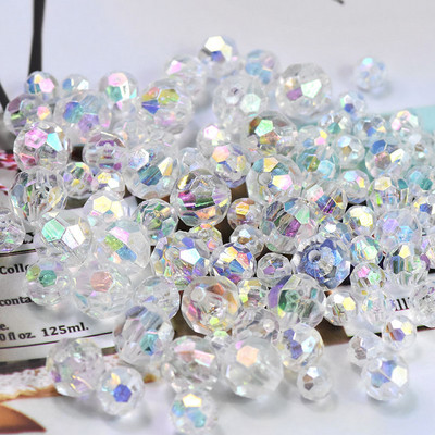 6mm 8mm 10mm Austrija kristāla krelles pērļu starplika stikla pērlītes DIY auskari rokassprādzes kaklarotas kaklarotas rotaslietas 30g