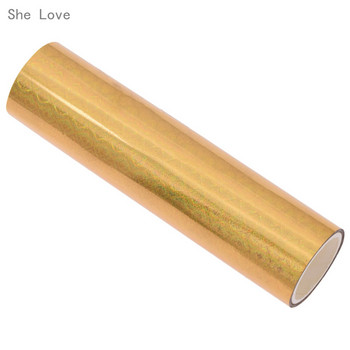 Chzimade 5M Hot Stamping Foil Roll Paper Holographic For Hot Foil Stamping Machine Heat Transfer Foil Rolls T-Shirts Diy Crafts