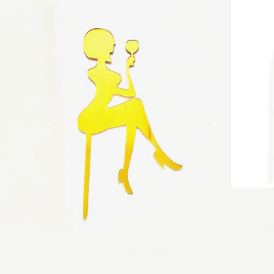 INS zelta, melna akrila kunga un kundzes piedāvājuma kūku pildījumi sievietēm vīriešu mīļotājiem kāzu saderināšanās ballīšu kūku rotājumi