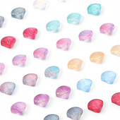 20 gab. 10 mm stikla lampas zelta folijas apvalka burvības krelles, vaļīgas starplikas krelles apģērba rokdarbiem.