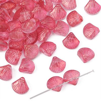 20 gab. 10 mm stikla lampas zelta folijas apvalka burvības krelles, vaļīgas starplikas krelles apģērba rokdarbiem.