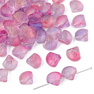 20 gab. 10 mm stikla lampas zelta folijas apvalka burvības krelles, vaļīgas starplikas krelles apģērba rokdarbiem.