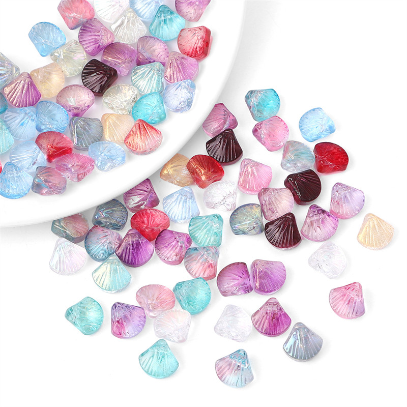 20 gab. 10 mm stikla lampas zelta folijas apvalka burvības krelles, vaļīgas starplikas krelles apģērba rokdarbiem.