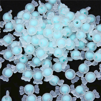 Matētas/caurspīdīgas akrila konfekšu krelles krelles vaļīgas krelles DIY juvelierizstrādājumu aksesuāri ar rokām austas rokassprādzes matu auklas krelles