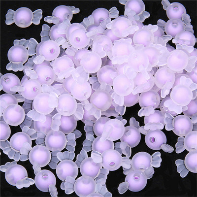 Matētas/caurspīdīgas akrila konfekšu krelles krelles vaļīgas krelles DIY juvelierizstrādājumu aksesuāri ar rokām austas rokassprādzes matu auklas krelles