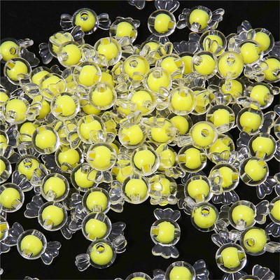 Matētas/caurspīdīgas akrila konfekšu krelles krelles vaļīgas krelles DIY juvelierizstrādājumu aksesuāri ar rokām austas rokassprādzes matu auklas krelles