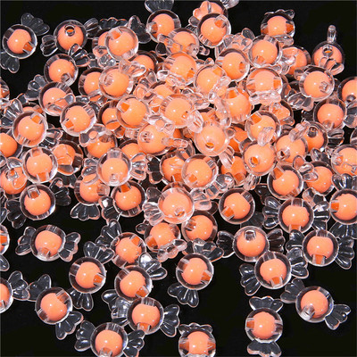 Matētas/caurspīdīgas akrila konfekšu krelles krelles vaļīgas krelles DIY juvelierizstrādājumu aksesuāri ar rokām austas rokassprādzes matu auklas krelles