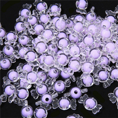 Matētas/caurspīdīgas akrila konfekšu krelles krelles vaļīgas krelles DIY juvelierizstrādājumu aksesuāri ar rokām austas rokassprādzes matu auklas krelles