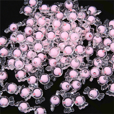 Matētas/caurspīdīgas akrila konfekšu krelles krelles vaļīgas krelles DIY juvelierizstrādājumu aksesuāri ar rokām austas rokassprādzes matu auklas krelles