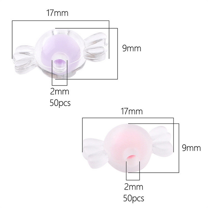 Matētas/caurspīdīgas akrila konfekšu krelles krelles vaļīgas krelles DIY juvelierizstrādājumu aksesuāri ar rokām austas rokassprādzes matu auklas krelles